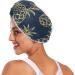 Gold Pineapple Dark Blue Hair Towel 2 Pack | Super Absorbent Quick Dry Hair Turbans for Women & Girls - Buy Online on GoSupps.com