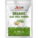 Jai Ho Certified USDA Organic Aloe Vera Powder - 1 LB - Gluten Free, Vegan, Non-GMO - Resealable Zip Lock Pouch