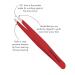 Buy Tweezerman Slant Tweezerette Red - Precision Beauty Tool for Perfect Brows | International Shipping Available - Buy Online on GoSupps.com