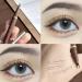 Double Edge Lower Lash | Waterproof Liquid Liner Pencil Three Colours Choices Eyeliner Pencil for Makeup Beginners Liquid Pencil with Bifurcated Brush Head Pochy Brown Coffee - Buy Online on GoSupps.com