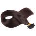 Keratin Bonding Hair Extensions - #2 Dark Brown - 60cm 50 Strands - 100% Remy Human Hair - U-Tip by Novon Hair Extensions - Buy Online on GoSupps.com