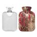 KCL Deci hot water bottle with cover gingerbread man Christmas 2L hot water bottle hot water bag for foot warmer pain relief heat and cold therapy cramps