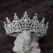 SWEETV Princess Tiara Crown for Women Girls Pageant Wedding Tiara for Bride Crystal Bridal Hair Accessories for Quinceanera Prom Birthday Party Silver