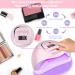 RAYOCON 120W UV LED Gel Nail Lamp - Fast Curing Nail Dryer for Salon & Home 45 Lamp Beads Pink - International Shipping Available - Buy Online on GoSupps.com