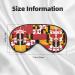 Buy SSIMOO Maryland Flag Eye Mask | Ultra-Soft Light-Blocking for Restful Sleep | International Shipping Available - Buy Online on GoSupps.com