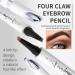 Eyebrow Pencil with 4 Fork Tip 3D Microblading Eyebrow Pencil Eyebrow Pencil With 4 Tip Microblade For Natural Eyebrow Makeup Eyebrow Microblading Pen (Grey) - Buy Online on GoSupps.com