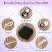 Amaxiu 2Pcs Contact Lens Case Cute Contact Lens Box Holder with Mirror Portable Soak Storage Kit with Remover Tool Tweezer Solution Bottle Colorful Contact Lens Container For Travel Home(White+Black) - Buy Online on GoSupps.com