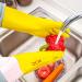 Buy VGO Long Arm Reusable Kitchen Gloves - Multifunctional Household Cleaning & Dishwashing (HH4601) - 1 Pair Yellow - Buy Online on GoSupps.com