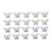 20Pcs Butterfly Nail Charms Artificial Crystals Diamonds Rhinestones Sticker Nail Art Golden and Silver Plated Butterfly Nail Decorations for DIY Nail Nail Charms Butterfly Charms For Nails Gold Nail