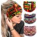 JSGHGDF African Headband Yoga Sports Workout Hairband Boho Print Hairband Wide Elastic Headband Stretchy Headwrap for Women Girl 6 - Buy Online on GoSupps.com