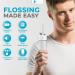 Water Dental Flosser with Ozone Self-Cleaning - IPX7 Waterproof Cordless Teeth Pick for Home & Travel - Effective Dental Care in Black - Buy Online on GoSupps.com