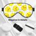 Yellow Chicken Print Sleep Eye Mask | Soft Eyeshade for Travel & Naps | Unisex Eye Cover - Buy Online on GoSupps.com
