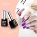8 Color Changing Gel Nail Polish Kit with 24W UV LED Lamp - Glitter Manicure Set for Women - Buy Online on GoSupps.com