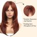 HAIRCUBE Long Red Synthetic Wig for Women - Layered Middle Part Hair - Buy Online on GoSupps.com