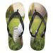 Mnsruu flip-flops with golf clubs green grass for home hotel spa bedroom travel XL for men and women X-Large multicolored