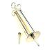 CynaMed Premium Ear Wax Removal Syringe 4 oz - Brass with Chrome Finish - Ideal for Household, EMT, Firefighter, Police, Medical Student, School, and Hobby - Buy Online on GoSupps.com