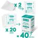 Medrull Sterile Ultrasoft 4-Layer Wound Compresses - 5cm x 5cm (40 Pieces) - Non-Woven Ideal for Quick Healing - Buy Online on GoSupps.com