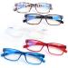5 Pair Reading Glasses Quality Lightweight Blue Light Blocking Eyeglasses with Spring Hinge Readers for Women Men Mix Color-2 1.75 x
