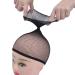 3PCS Nylon Wig Caps - Elastic Hair Mesh Net for Comfortable Wig Wear - Black Open Ended Hair Nets - Buy Online on GoSupps.com