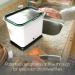Full Circle Fresh Air Kitchen Compost Bin - Odor-Free Black & White - Buy Online on GoSupps.com
