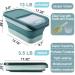 Collapsible 13 LB Dog Food Storage Container with Airtight Lids and Scoop - Jasper Green - Buy Online on GoSupps.com
