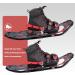 Lightweight 21/25/30 Inches Snowshoes with Ratchet Binding and Trekking Poles - Red 30 (Up to 250lbs) - Buy Online on GoSupps.com