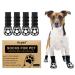 2 pairs of double-sided anti-slip dog socks paw protection with strap traction control for hardwood floors injuries prevent licking for small medium-sized dogs (m)