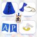 AOT Dog Birthday Party Supplies Plaid Cute Doggy Bandana Set with Happy Birthday Banner Cap Bowtie Birthday Number Puppy Birthday Outfits for Small Medium Dogs Pets Medium BLUE - Buy Online on GoSupps.com