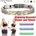 WDYY Elegant Magnetic Therapy Bracelet for Weight Loss & Fatigue Relief - 4PCS Slimming Bracelet for Men & Women - Buy Online on GoSupps.com