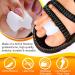 Anggrek Gel Toe Separators - 6 Pairs Silicone Relief Bunion Pain Corrector for All Shoes - Blue/White - Buy Online on GoSupps.com