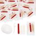 Llhqamt Hotel Vanity Set Hotel Supplies toilet items individually packaged Hotel Vanity Kit with cotton pads cotton swabs dental floss and nail file (50s pack)