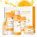 Vitamin C Skincare Set- Gifts For Teenage Girls & Women Vegan Beauty Gifs Gift For Her Birthday Gift Includes Face Serum Eye Cream-Cleanser Toner Moisturiser Set For Anti-Aging-Improve Acne marks
