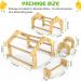 Ensayeer Bamboo Chicken Perch with Mirror | Strong Roosting Bar for Coop | Training Perch for Large Birds | Easy to Assemble and Clean | Fun Toys for Chicken - Buy Online on GoSupps.com