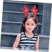 Beatifufu 1pc Hairband for Christmas Deer Ears Headband Deer Antler Head Band Reindeer Antler Hair Hoop Christmas Party Reindeer Headdress Christmas Costume Hairband Elk Miss Head Button Red 26X18CM Red - Buy Online on GoSupps.com