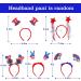 Buduidry 12 PCS Patriotic Independence Day Headbands - 4th of July Hair Accessories for Women and Girls - Buy Online on GoSupps.com