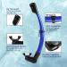 Piyazi Adult Snorkeling Gear Set | 180 Panoramic Mask | Dry Top Snorkel | Anti-Fog | Wide View | Scuba Diving Package with Travel Bag | Blue - Buy Online on GoSupps.com