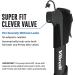 Mini Bike Pump - 120 PSI Presta & Schrader Tire Pump for Road & MTB | Silver Mini Pump - Buy Online on GoSupps.com