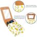 Summer Lemon Pattern Lip Gloss Holder | Portable Makeup Bag & Lipstick Organizer with Mirror | Travel Mini Storage Case for Women | Multicolored 9.5x2x7 cm - Buy Online on GoSupps.com