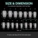 TOMICCA Short Coffin Nail Tips 360PCS - Soft Gel Full Cover Matte Clear False Acrylic Nails Kit - Buy Online on GoSupps.com