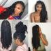 Buy 7 Packs of 18-Inch Passion Twist Crochet Hair - Water Wave Hair Extensions for Long Bohemian Styles (1B#) - International Shipping Available - Buy Online on GoSupps.com