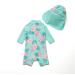 BONVERANO Baby Girls Swimsuit - Long-Sleeve Zipper One Piece Swimwear, UPF 50+ Sun Protection - 3-6 Months, Green - Buy Online on GoSupps.com