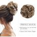 Women's Messy Bun Hair Piece Scrunchies - Light Brown to Ash Blonde 55g - Buy Online on GoSupps.com