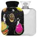 NAANLE SPACE FOOD hot water bottle with cover Transparent hot water bottle 1l heat bottle for bed handfeers Warmer pain relief heat and cold therapy