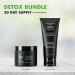 Tiege Hanley Men's Detoxifying Clay Mask & Exfoliating Scrub Set - Deep Pore Cleansing Facial & Body Care for Men - Buy Online on GoSupps.com