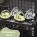 Silicone Pacifier 4 Pack Silicone Soother Set Silicone Newborn Pacifiers With Handle & Safety Airholes Baby Pacifier Binky Set o1baby (Green Grey) - Buy Online on GoSupps.com