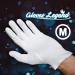 White Cotton Moisturizing Gloves for Men and Women - 100% Cotton, Jewelry & Coin Inspection Gloves - Medium (Pack of 3) - Buy Online on GoSupps.com