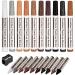 Furniture Repair Kit Wood Markers Wax Sticks, for Stains, Scratches, Wood Floors, Tables, Desks, Carpenters, Bedposts, Touch Ups, and Cover Ups (21)