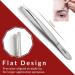 Wide Grip Slant Tweezers - German Stainless Steel - Hand-Filed Slanted Tips for Ultra-Precision - Tweezers for Eyebrows and Nose/Ear/Facial Hair - Professional Grade (Silver) - Buy Online on GoSupps.com