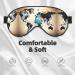 Abstract World Map Print Soft Eye Mask - Perfect Sleep Mask for Travel | Unisex Sleep Eye Mask for Men & Women - Buy Online on GoSupps.com