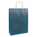 Raylu Paper - pack with 25 power paper bags with robust handles 100% recyclable paper bags for purchases delicacies or as a birthday present 25 pieces (1 -pack) Marineblau